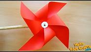 How to make a pinwheel that spins? | Paper Windmill | Paper Pinwheel Tutorial | Easy Crafts | DIY