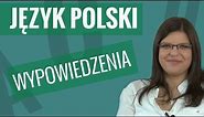 Język polski - Wypowiedzenie