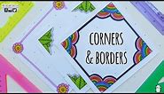 CORNERS & FRAMES ❤ BORDER DESIGNS ON PAPER ❤ BORDER DESIGNS FOR PROJECTS