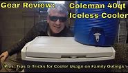 Coleman 40qt Powerchill Iceless Cooler Review--And General Cooler Tips for Camping & Road Trips