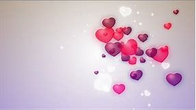 Love Shape Animation Video | Abstract Heart Background HD