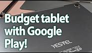 YESTEL T5 budget Android 10 tablet (10.1 inch display + Google Play)