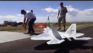 RC ADVENTURES - Want to fly one of these? Radio Controlled Turbine JET - F-22 RAPTOR