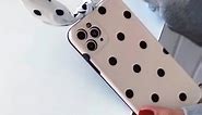 Girls Polka Dots Printed Phone Case for Iphone 12 Pro Max