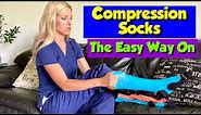 How to Put On Compression Socks (THE EASIEST WAY!)