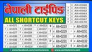 Nepali typing all Shortcut Keys | नेपाली Typing Shortcut Keys ||