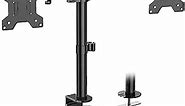 WALI Dual Monitor Desk Mount, Monitor Stand for 2 Monitors Up to 27inch, Dual Monitor Mount Max 22lbs for Home, Office, School (M002), Black
