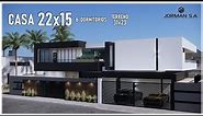 House Design | Modern House Design | 22x15m 2 Storey | 6 Bedrooms