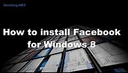 Install Facebook Windows 8