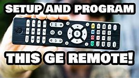 Programming Your GE Universal Remote Control to ANY Device!