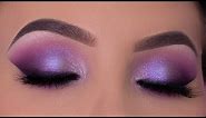 Purple Violet Eye Makeup Tutorial | Purple Holiday Makeup