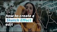 Outline drawing with Sketch Effect | PicsArt Tutorial