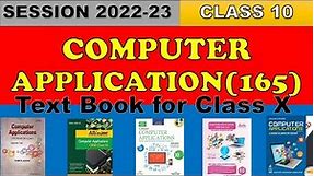 class 10 computer applications book(165) | Session 2022-23| E-Book |