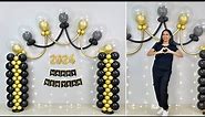 New Year 2024 Party Balloon Backdrop