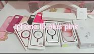 iphone 15 plus (pink) unboxing + freebies 🎀🧸