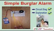 Simple Burglar Alarm DIY With Circuit Diagram | Breadboard Project | Acme SMART Innovations