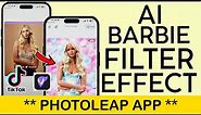 How to Create AI Barbie Filter Trend Video Using PhotoLeap App | Turn Yourself into Barbie Character