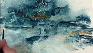 Abstract Watercolor Seascape