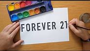 How to draw the FOREVER 21 logo