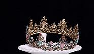 Baroque Crowns and Tiaras Gold Queen Crown
