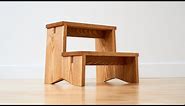 Making a Seriously Solid Step Stool - Woodworking
