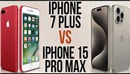 iPhone 7 Plus vs iPhone 15 Pro Max (Comparativo & Preços)