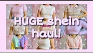 HUGE pastel kawaii shein haul + try on! ♡