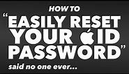 How to RESET your Apple ID PASSWORD on your iPhone, iPad and Mac!