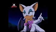 Sonic X: Rouge beats up Knuckles