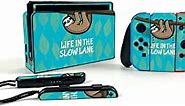 MightySkins Skin Compatible with Nintendo Switch OLED - Slow Sloth | Protective, Durable, and Unique Vinyl Decal wrap Cover | Easy to Apply, Remove, and Change Styles | Made in The USA