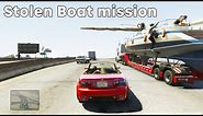 Let's Play GTA 5 Stolen Boat Yacht Mission Walkthrough PS4