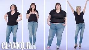 Women Sizes 0 Through 28 Try on the Same Skinny Jeans | Glamour