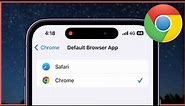 How to Set Google Chrome As Default Browser On iPhone (2024)