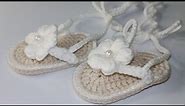 CROCHET SANDALS FOR BABY GIRL for new born size 10cm/4inches #crochetbabysandals