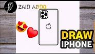How To Draw Apple iPhone 12 Pro Easy Step By Step Tutorial