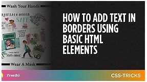 How to Add Text in Borders Using Basic HTML Elements | CSS-Tricks