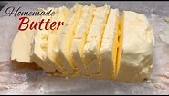 Homemade Butter | Salted and Unsalted Butter | Ready 15 Minutes.