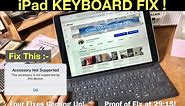 How to Fix the iPad Pro keyboard - 4 fixes! Working Proof!