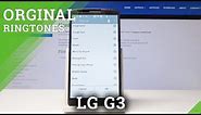 How to Change Ringtone in LG G3 - Ringtone List