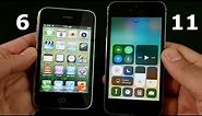 iOS 6 vs iOS 11!