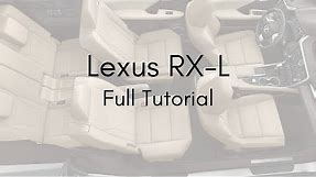 Lexus RXL Full Tutorial - What's Different About the Long Version of the Lexus RX 2020, 2021, 2022