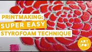 Printmaking: Super Easy Styrofoam Technique!