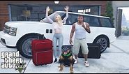Franklin And Loading Screen Girl's Road Trip in GTA 5 (funny)