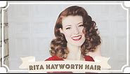 Rita Hayworth Vintage Hair Tutorial // How To Curl Your Hair [CC]