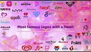 Most famous logos with a Heart (4k quality)