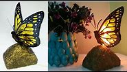 DIY Butterfly table lamp shade| paper lamp shade| room decor| art my passion