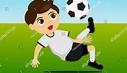 Cartoon Soccer Kid Vector Clip Art Stock Vector (Royalty Free) 444302422 | Shutterstock