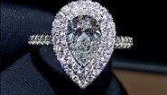 32 Stunning Pear Shaped Diamond Engagement Rings - The Glossychic