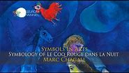 Symbology of LE COQ ROUGE DANS LA NUIT - Marc Chagall - Hidden symbols in arts