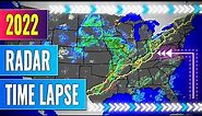 Captivating 2022 Full Year Radar Timelapse [Superstorms, Hurricanes, Severe Weather, Snowstorms]